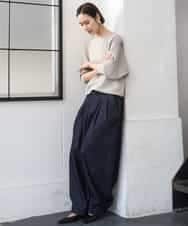 FMFDD17190 MICHEL KLEIN(ミッシェルクラン) ［定番人気］ホールガーメント(R)ドルマンスリーブニット ベージュ