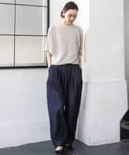 FMFDD17190 MICHEL KLEIN(ミッシェルクラン) ［定番人気］ホールガーメント(R)ドルマンスリーブニット ベージュ