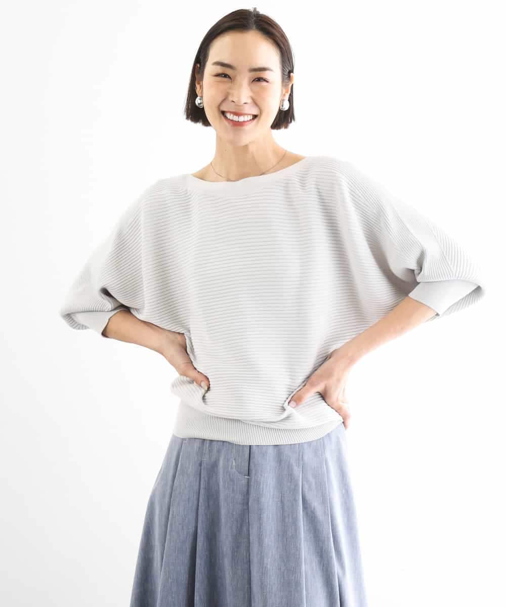 FMFDD17190 MICHEL KLEIN(ミッシェルクラン) ［定番人気］ホールガーメント(R)ドルマンスリーブニット ベージュ