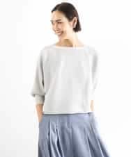 FMFDD17190 MICHEL KLEIN(ミッシェルクラン) ［定番人気］ホールガーメント(R)ドルマンスリーブニット ベージュ