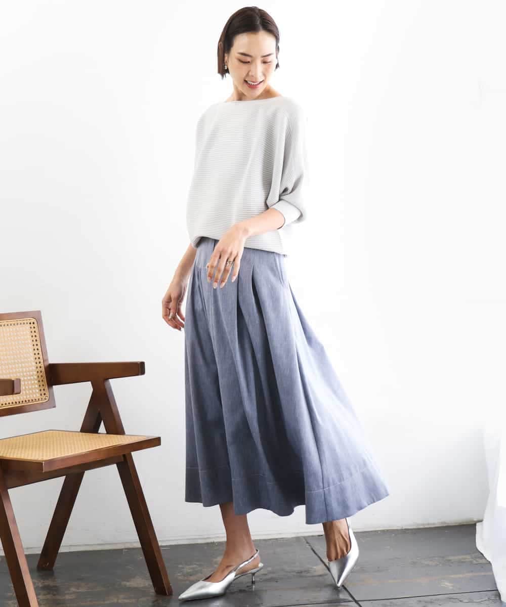 FMFDD17190 MICHEL KLEIN(ミッシェルクラン) ［定番人気］ホールガーメント(R)ドルマンスリーブニット ベージュ