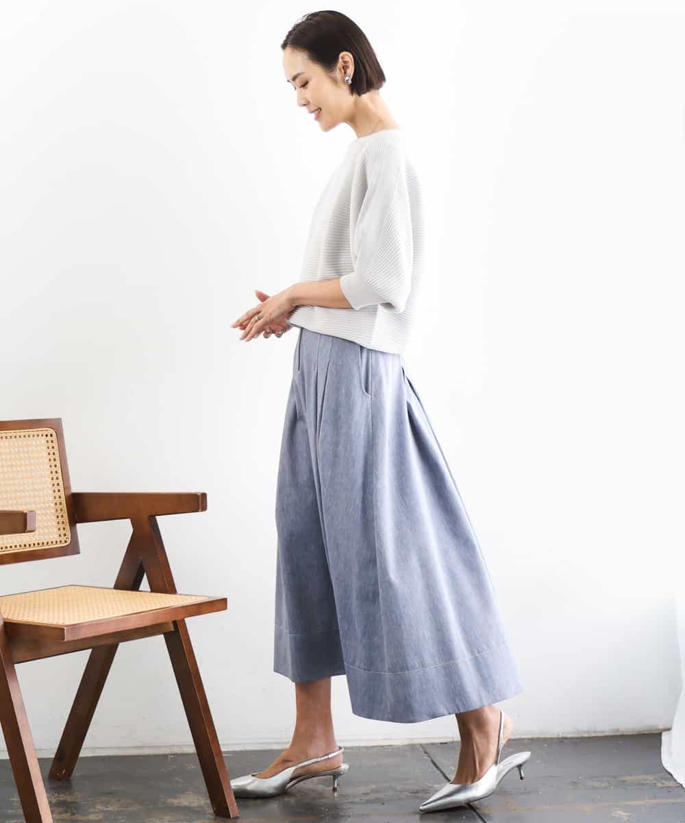 FMFDD17190 MICHEL KLEIN(ミッシェルクラン) ［定番人気］ホールガーメント(R)ドルマンスリーブニット ベージュ