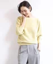 FMFDD17190 MICHEL KLEIN(ミッシェルクラン) ［定番人気］ホールガーメント(R)ドルマンスリーブニット ベージュ