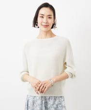 FMFFA04230 MICHEL KLEIN(ミッシェルクラン) ホールガーメント(R)ドライタッチラメニット ミント
