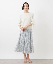 FMFFA04230 MICHEL KLEIN(ミッシェルクラン) ホールガーメント(R)ドライタッチラメニット ミント