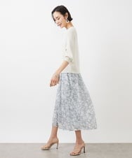 FMFFA04230 MICHEL KLEIN(ミッシェルクラン) ホールガーメント(R)ドライタッチラメニット ミント