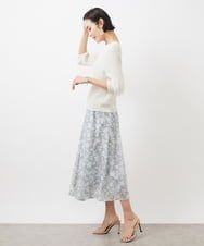 FMFFA04230 MICHEL KLEIN(ミッシェルクラン) ホールガーメント(R)ドライタッチラメニット ミント