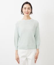 FMFFA04230 MICHEL KLEIN(ミッシェルクラン) ホールガーメント(R)ドライタッチラメニット ミント