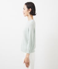 FMFFA04230 MICHEL KLEIN(ミッシェルクラン) ホールガーメント(R)ドライタッチラメニット ミント