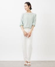 FMFFA04230 MICHEL KLEIN(ミッシェルクラン) ホールガーメント(R)ドライタッチラメニット ミント