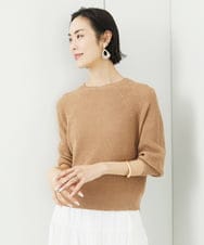 FMFFA04230 MICHEL KLEIN(ミッシェルクラン) ホールガーメント(R)ドライタッチラメニット ミント