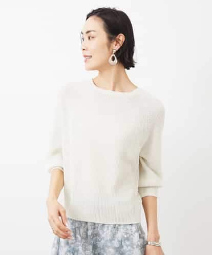 FMFFA04230 MICHEL KLEIN ホールガーメント(R)ドライタッチラメニット