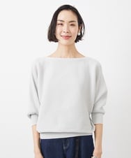 FMFFA17190 MICHEL KLEIN(ミッシェルクラン) [WEB限定カラー]ホールガーメント(R)ドルマンスリーブニット(7分袖) ベージュ