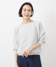FMFFA17190 MICHEL KLEIN(ミッシェルクラン) [WEB限定カラー]ホールガーメント(R)ドルマンスリーブニット(7分袖) ベージュ