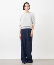 FMFFA17190 MICHEL KLEIN(ミッシェルクラン) [WEB限定カラー]ホールガーメント(R)ドルマンスリーブニット(7分袖) ベージュ