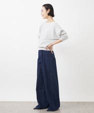 FMFFA17190 MICHEL KLEIN(ミッシェルクラン) [WEB限定カラー]ホールガーメント(R)ドルマンスリーブニット(7分袖) ベージュ