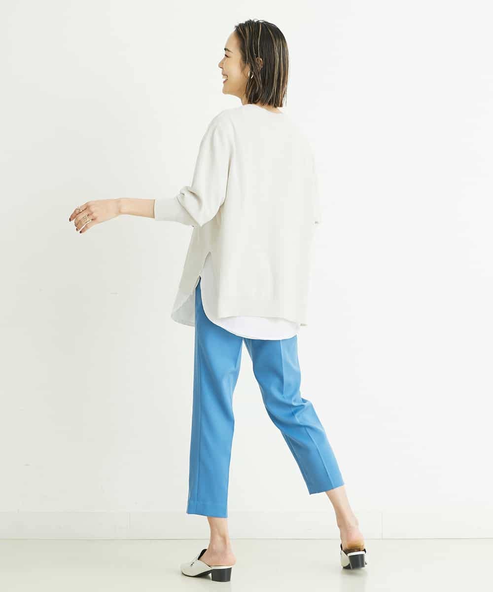 洗える ホールガーメントサイドスリットニット ニット セーター Michel Klein ミッシェルクラン イトキンオンラインストア