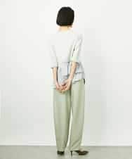 FMFFV19190 MICHEL KLEIN(ミッシェルクラン) 裾切替フレアニットプルオーバー ラベンダー