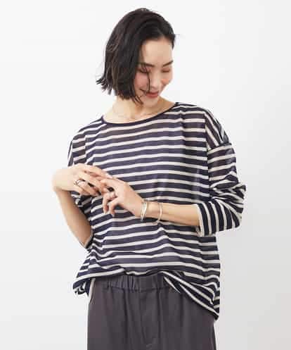 FMFGA12180 MICHEL KLEIN シアーニット(ボーダー・無地)
