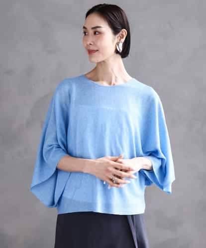 FMFGA25220 MICHEL KLEIN [2WAY]ケープデザインカーディガン