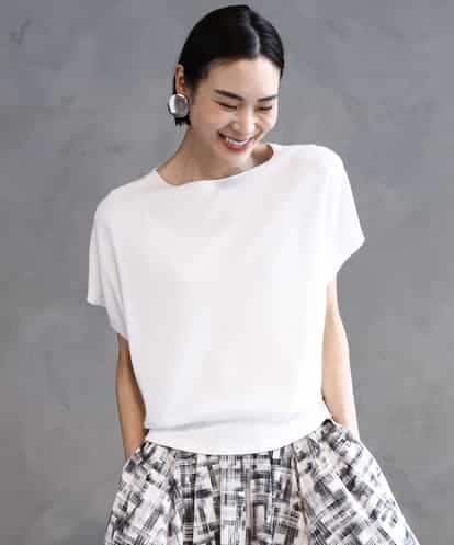 FMFGA26170 MICHEL KLEIN ホールガーメント(R)フレンチスリーブニット