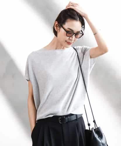 FMFGA26170 MICHEL KLEIN ホールガーメント(R)フレンチスリーブニット