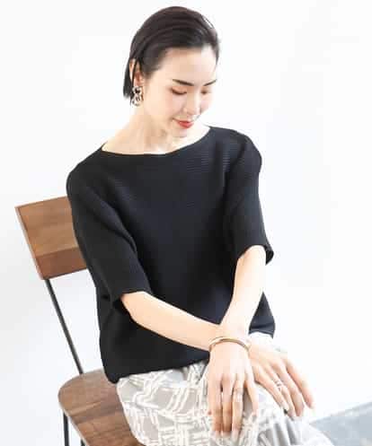 FMFGA36160 MICHEL KLEIN ホールガーメント(R)ドルマンスリーブニット(半袖）