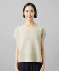 FMFGD02190 MICHEL KLEIN(ミッシェルクラン) ホールガーメント(R)Vネックラメニット パープル