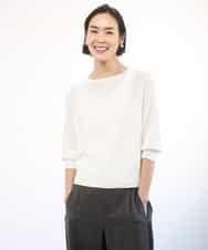 FMFGD04230 MICHEL KLEIN(ミッシェルクラン) ホールガーメント(R)ラグランラメニット ベージュ