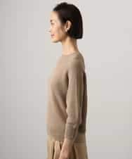 FMFGD04230 MICHEL KLEIN(ミッシェルクラン) ホールガーメント(R)ラグランラメニット ベージュ