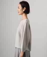 FMFGD18220 MICHEL KLEIN(ミッシェルクラン) ホールガーメント(R)パフスリーブニット オフホワイト