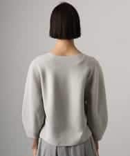 FMFGD18220 MICHEL KLEIN(ミッシェルクラン) ホールガーメント(R)パフスリーブニット オフホワイト