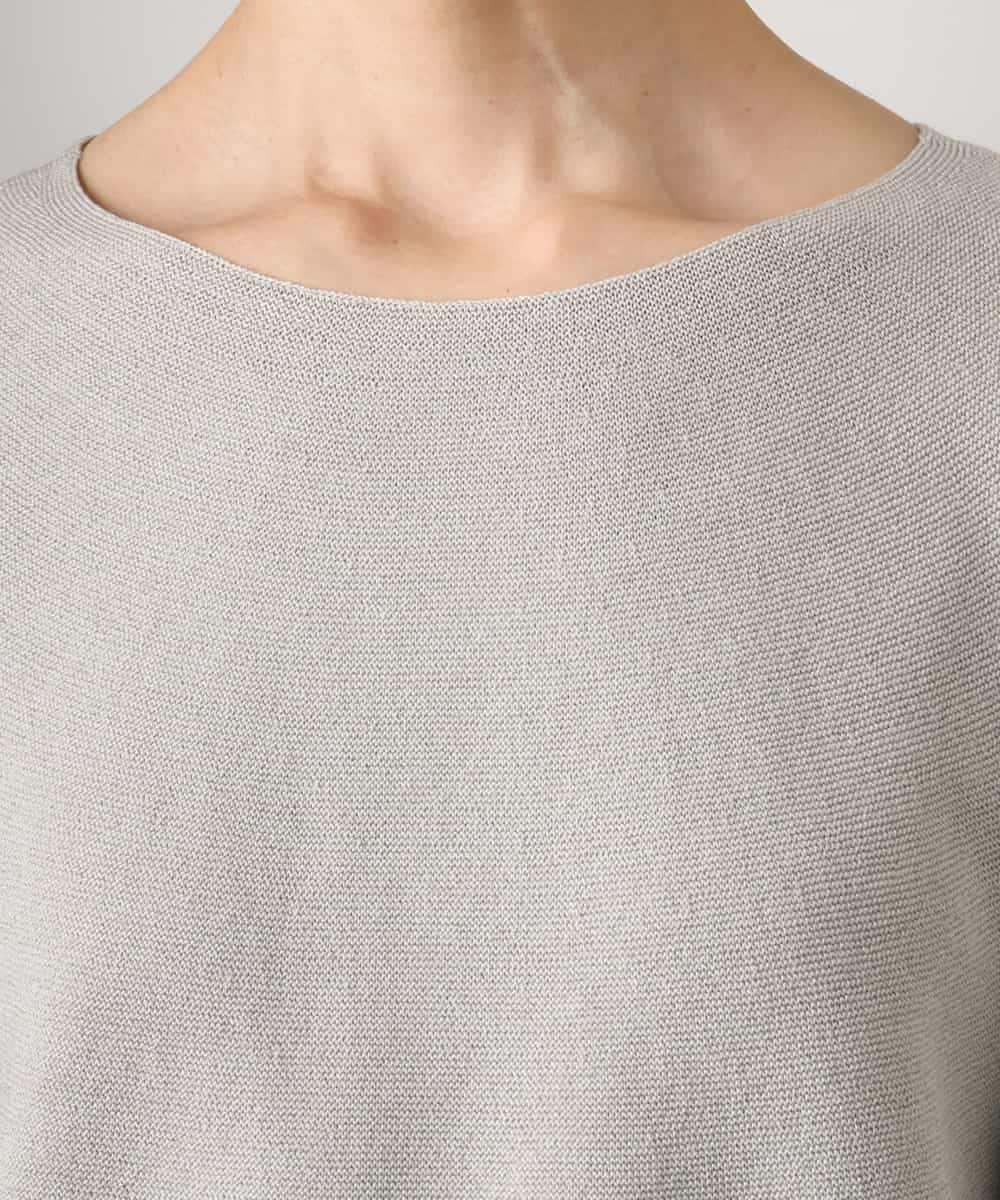 FMFGD18220 MICHEL KLEIN(ミッシェルクラン) ホールガーメント(R)パフスリーブニット オフホワイト