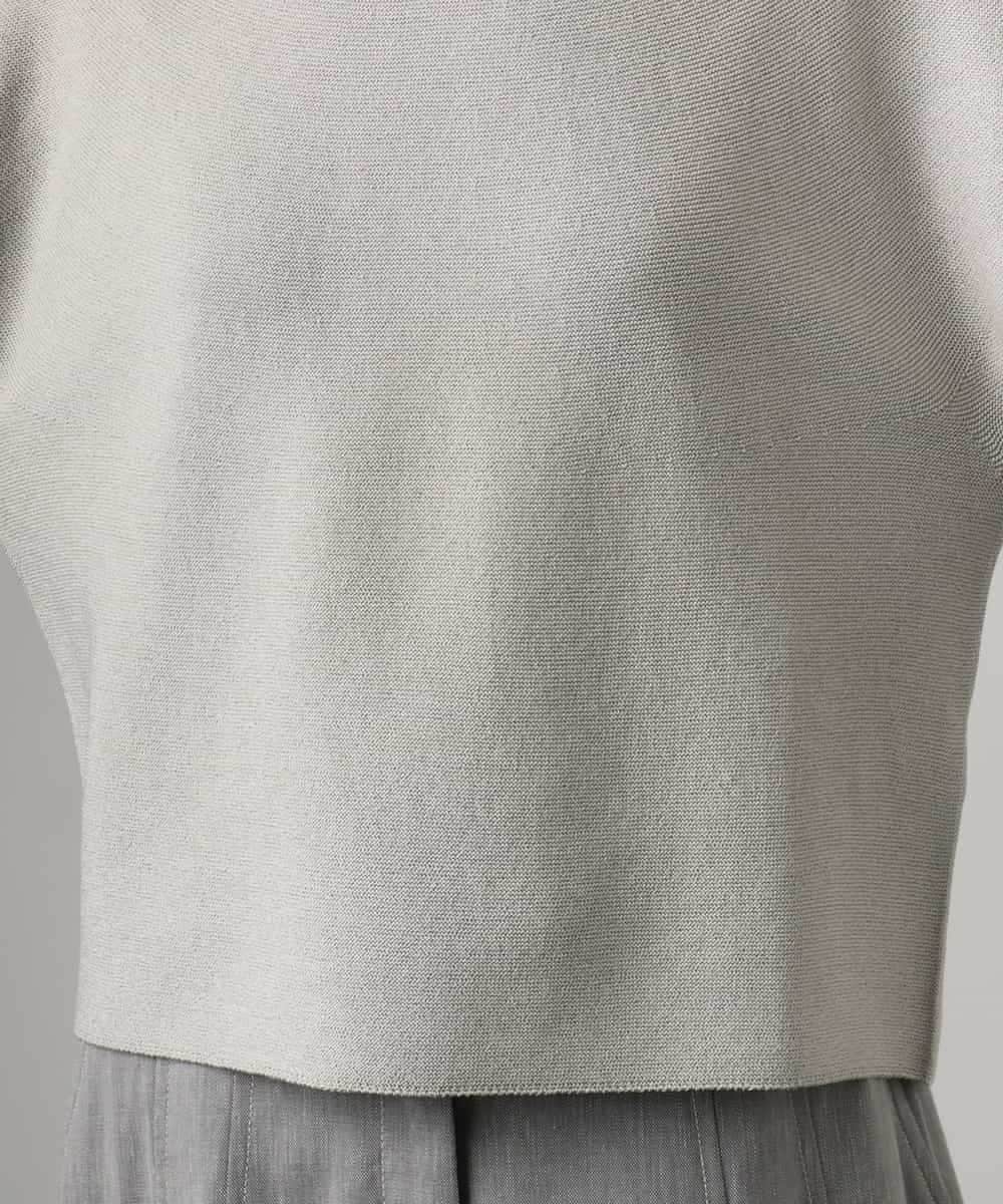 FMFGD18220 MICHEL KLEIN(ミッシェルクラン) ホールガーメント(R)パフスリーブニット オフホワイト