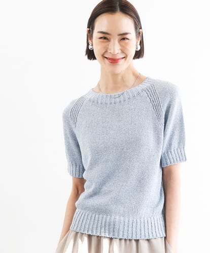 FMFGD19190 MICHEL KLEIN ペーパーヤーンフェードカラーニット