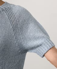 FMFGD19190 MICHEL KLEIN(ミッシェルクラン) ペーパーヤーンフェードカラーニット ライトブルー