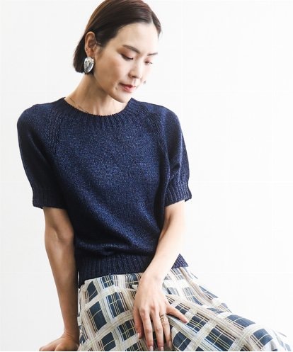 FMFGD19190 MICHEL KLEIN ペーパーヤーンフェードカラーニット