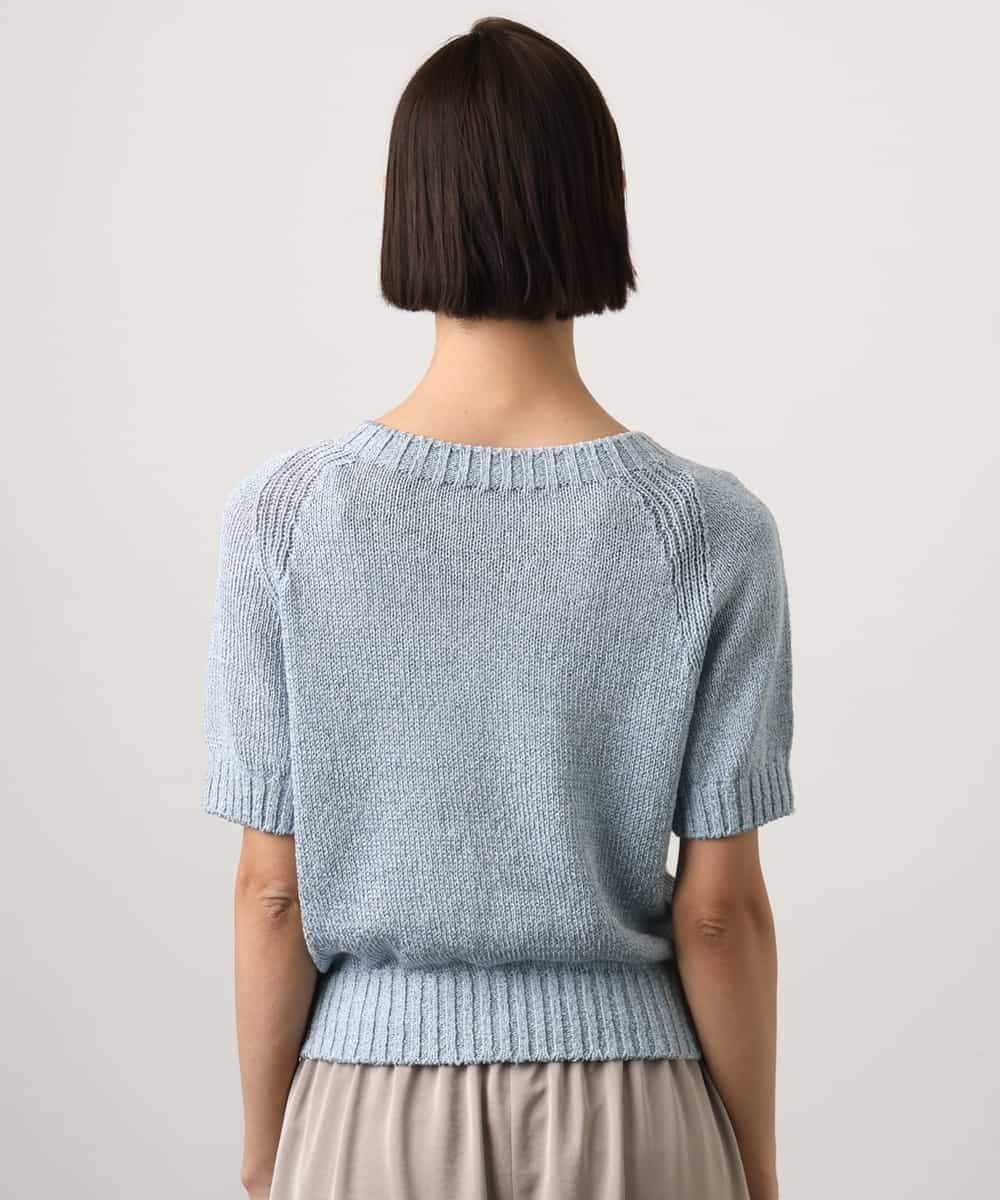 FMFGD19190 MICHEL KLEIN(ミッシェルクラン) フェードカラーラグランニット グリーン