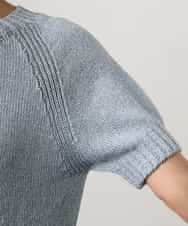 FMFGD19190 MICHEL KLEIN(ミッシェルクラン) フェードカラーラグランニット グリーン