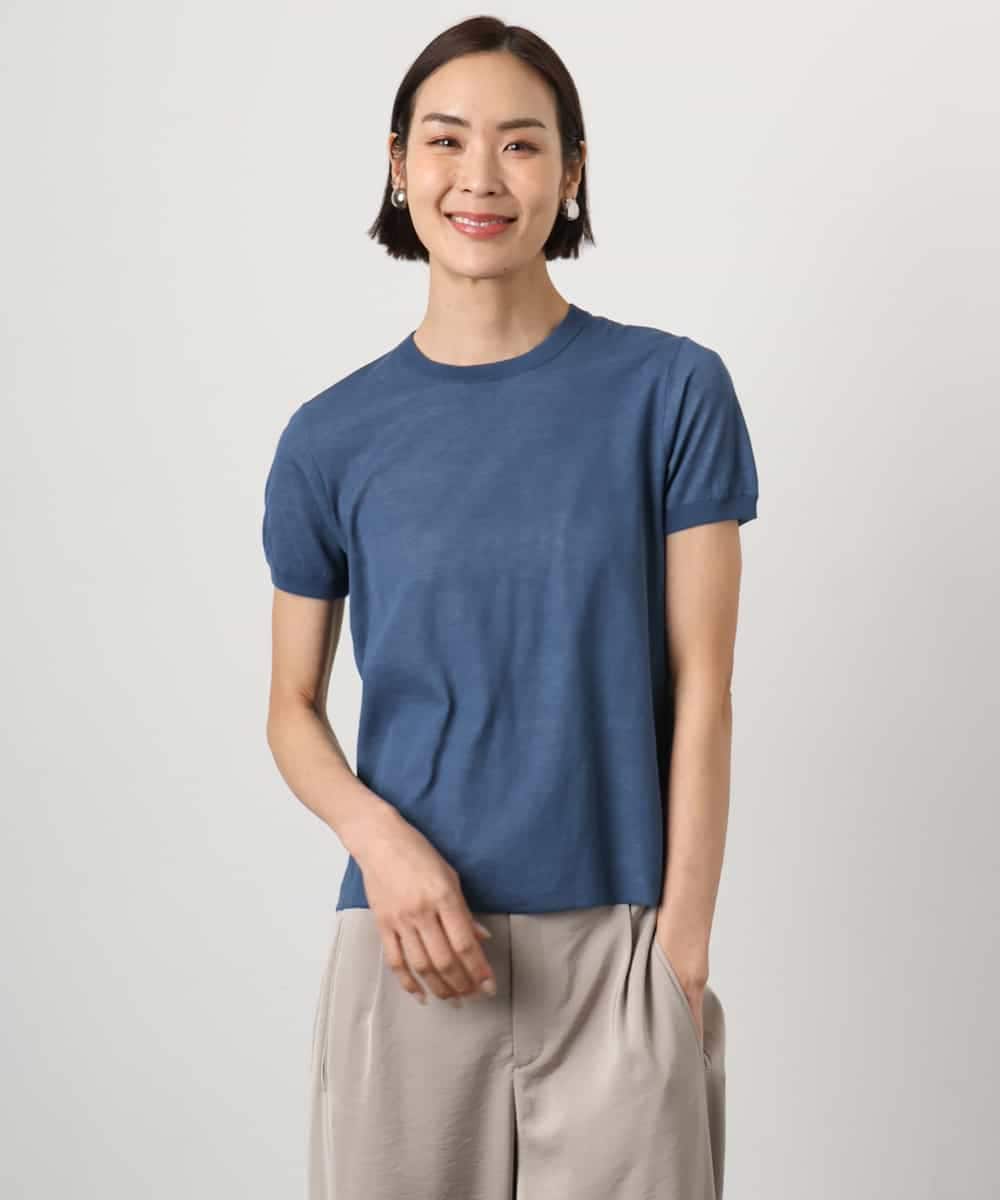 FMFGD24180 MICHEL KLEIN(ミッシェルクラン) [アンサンブル対応]シアープルオーバー ブルー