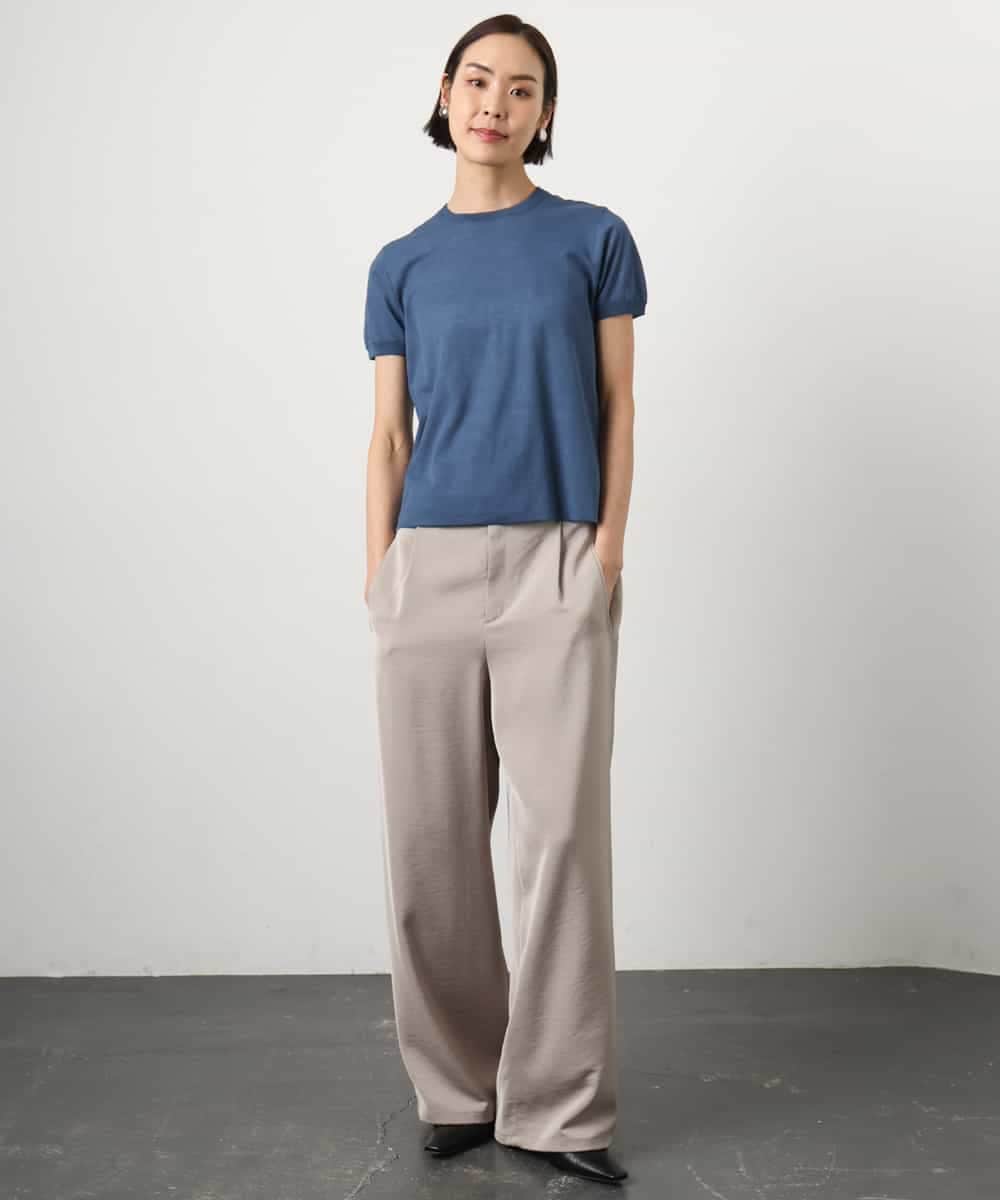 FMFGD24180 MICHEL KLEIN(ミッシェルクラン) [アンサンブル対応]シアープルオーバー ブルー