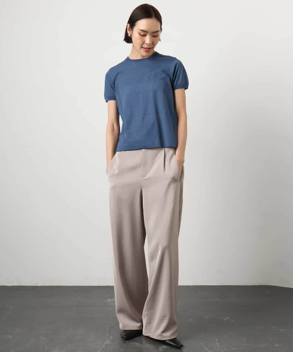 FMFGD24180 MICHEL KLEIN(ミッシェルクラン) [アンサンブル対応]シアープルオーバー ブルー