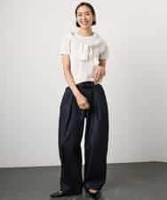 FMFGD24180 MICHEL KLEIN(ミッシェルクラン) [アンサンブル対応]シアープルオーバー ブルー