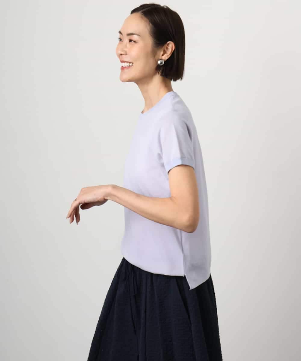 FMFGD24180 MICHEL KLEIN(ミッシェルクラン) [アンサンブル対応]シアープルオーバー ブルー