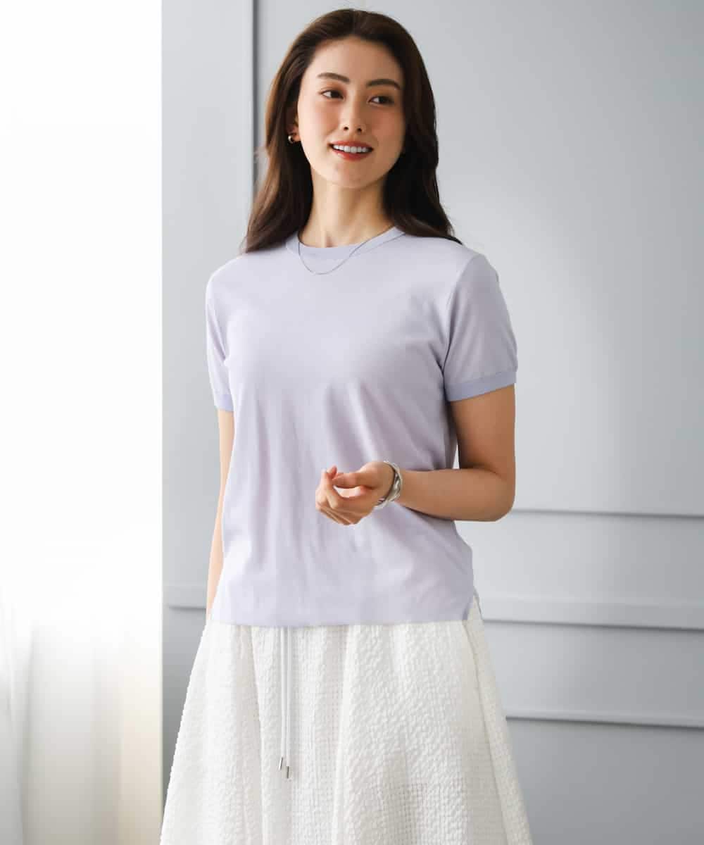 FMFGD24180 MICHEL KLEIN(ミッシェルクラン) [アンサンブル対応]シアープルオーバー ブルー