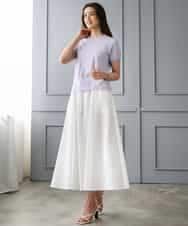 FMFGD24180 MICHEL KLEIN(ミッシェルクラン) [アンサンブル対応]シアープルオーバー ブルー