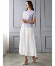 FMFGD24180 MICHEL KLEIN(ミッシェルクラン) [アンサンブル対応]シアープルオーバー ブルー