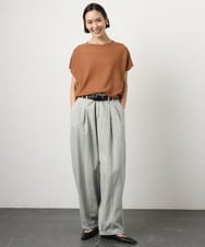 FMFGD26170 MICHEL KLEIN(ミッシェルクラン) ホールガーメント(R)フレンチスリーブニット ベージュ