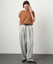 FMFGD26170 MICHEL KLEIN(ミッシェルクラン) ホールガーメント(R)フレンチスリーブニット ベージュ