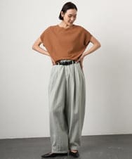 FMFGD26170 MICHEL KLEIN(ミッシェルクラン) ホールガーメント(R)フレンチスリーブニット ベージュ